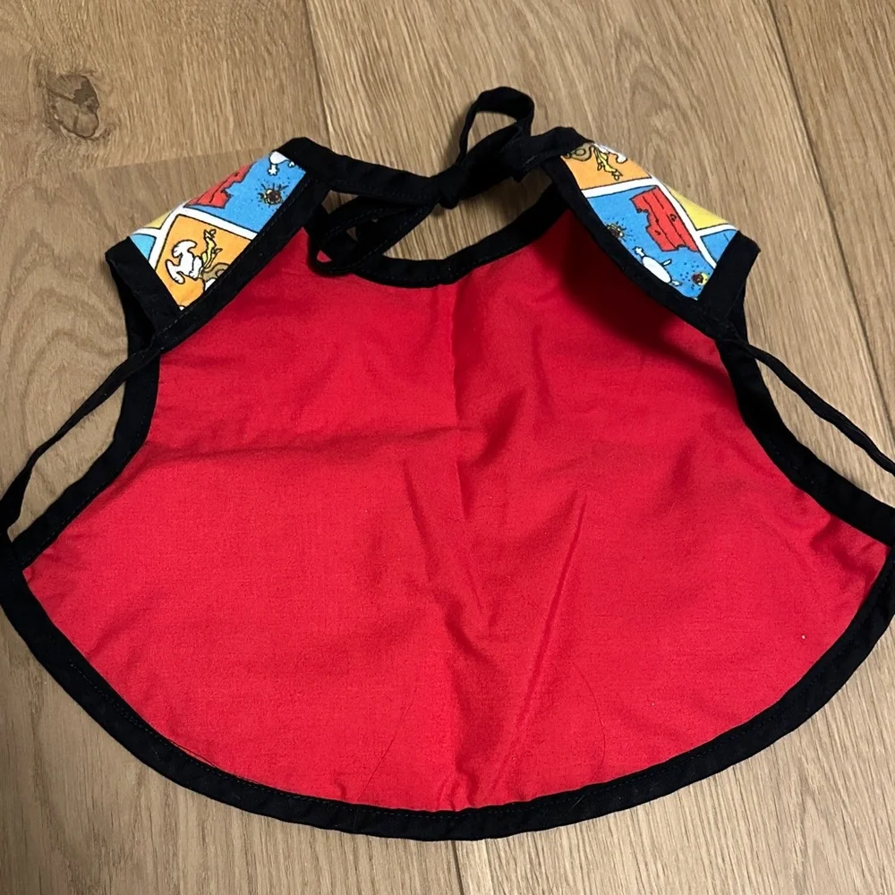 Handmade Colorful Print Toddler Bib Set